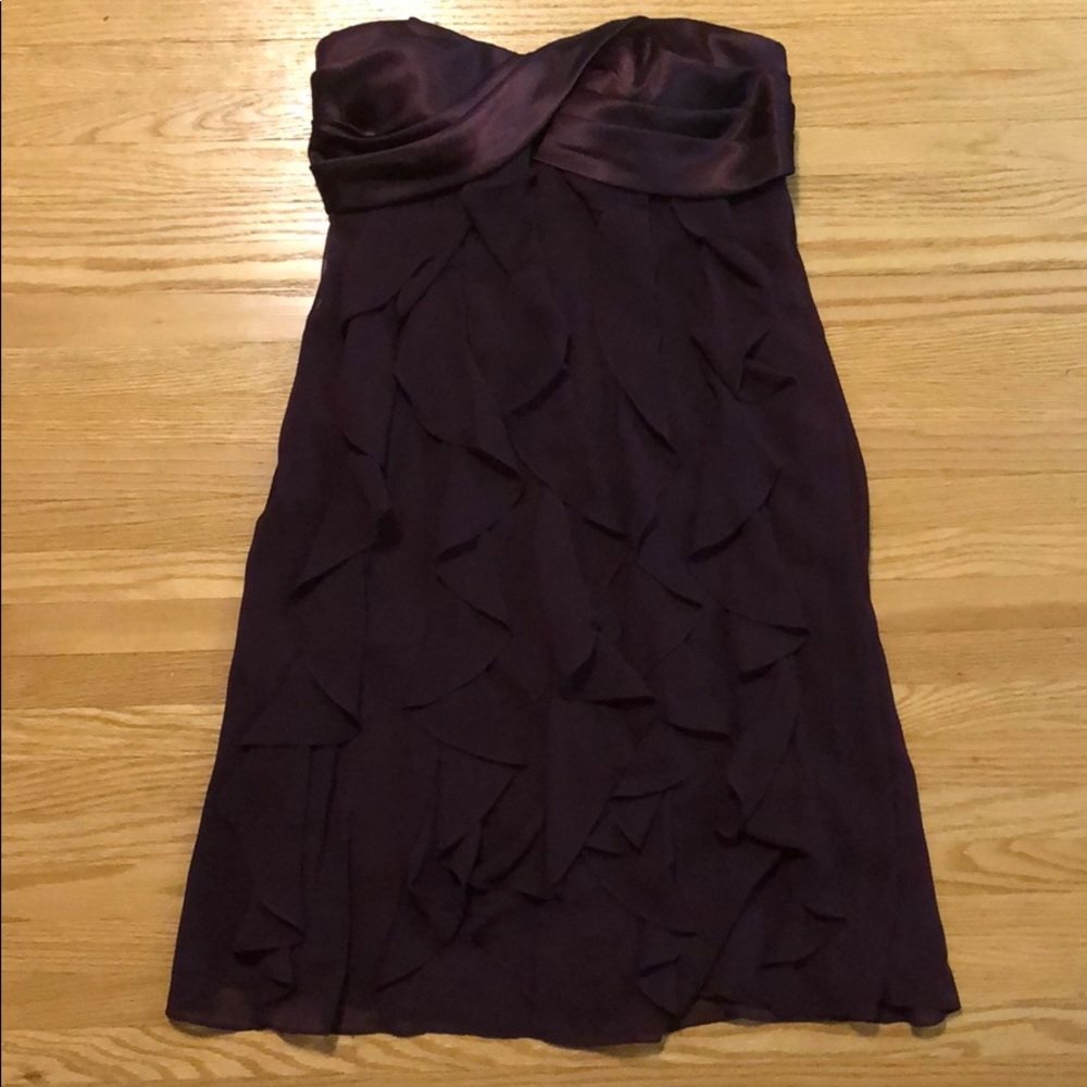 Gorgeous Plum Strapless Dress
